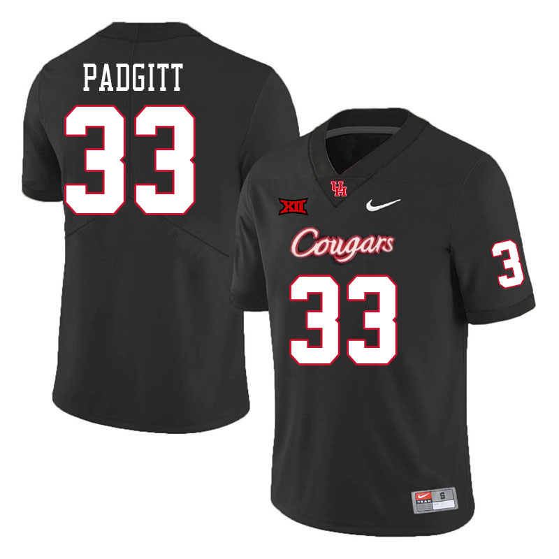 Men #33 Samuel Padgitt Houston Cougars College Football Jerseys Stitched Sale-Black - Click Image to Close